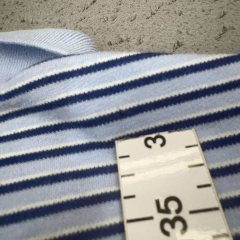 Polo By Ralph Lauren Polo‎ Shirt Mens Large Blue Striped Short Sleeve Collared